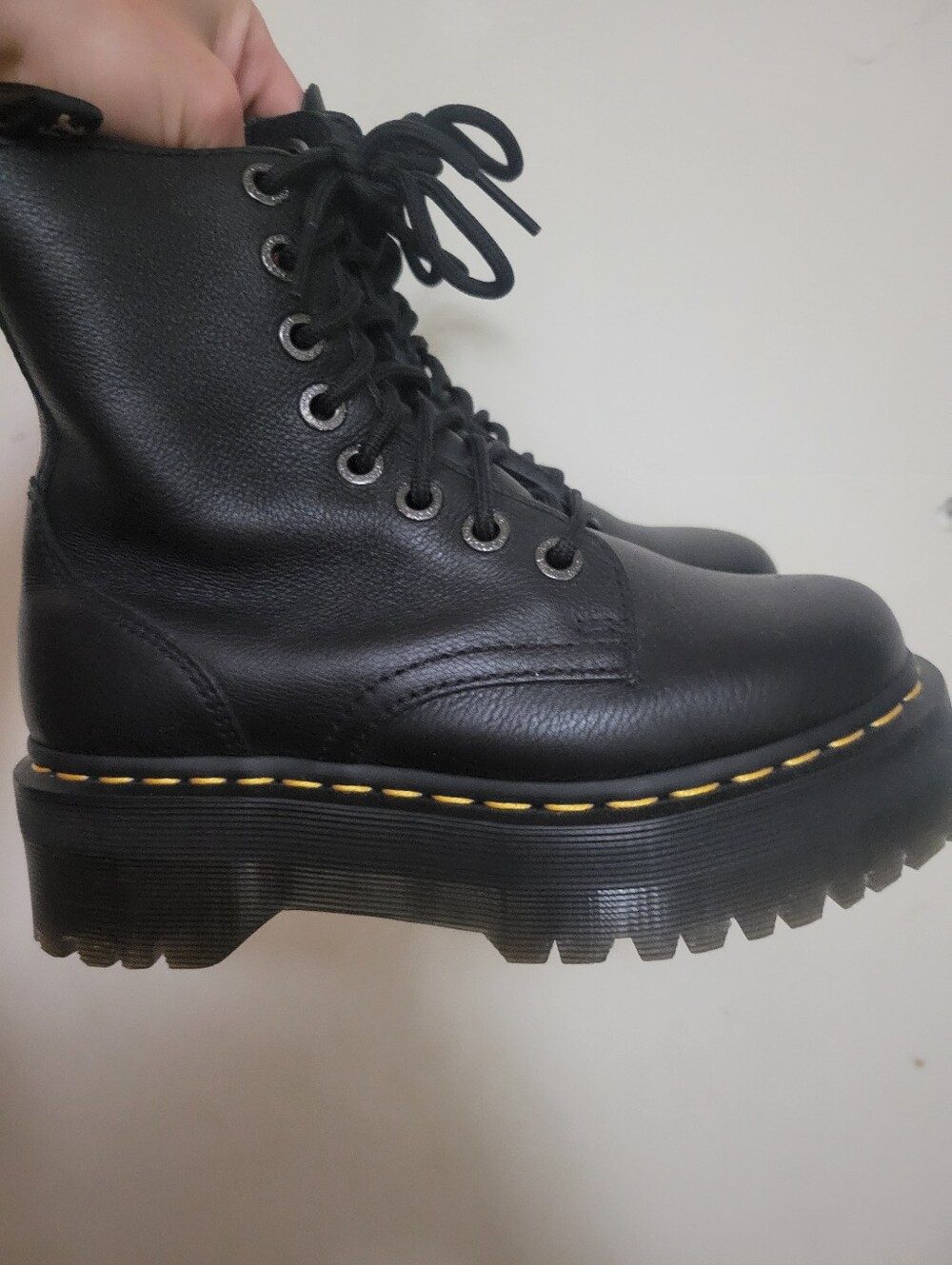 Dr. Martens JADON III Pisa Leather Platform Boots WOMENS 5 Mens 4